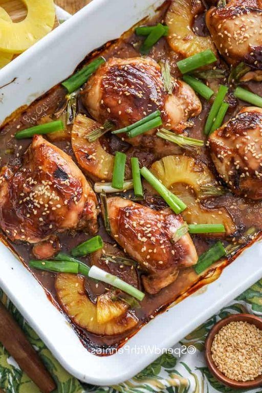 Pineapple Teriyaki Chicken Cutlets