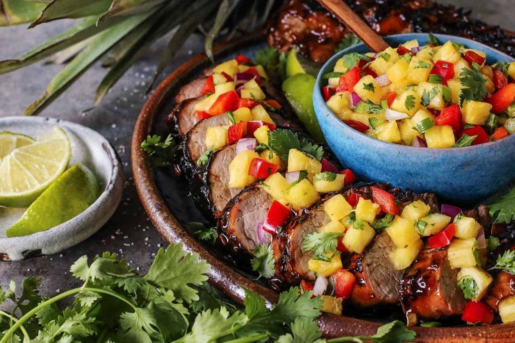 Pineapple Teriyaki Pork Tenderloin