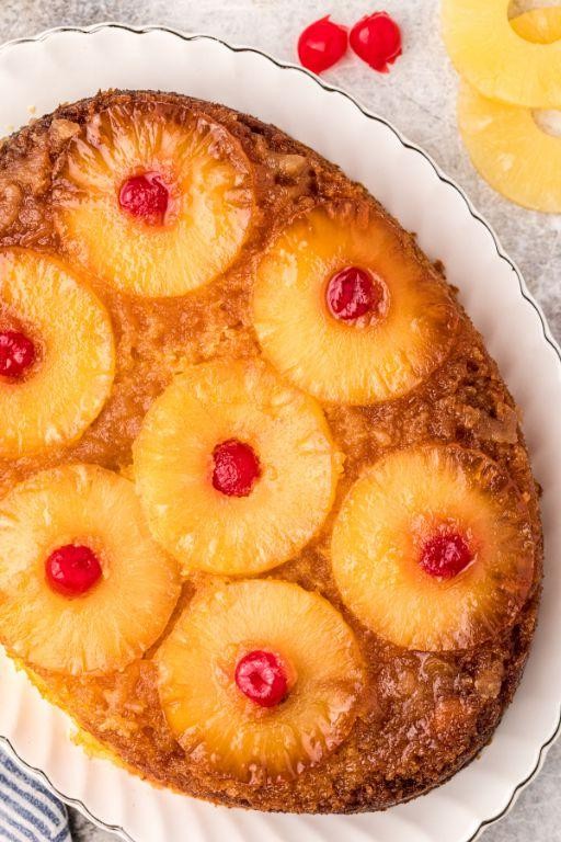 Pineapple Upside-Down Crock Pot Cake
