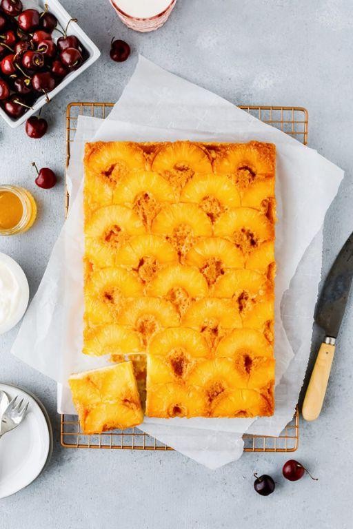 Pineapple Upside-Down Yellow Box Cake