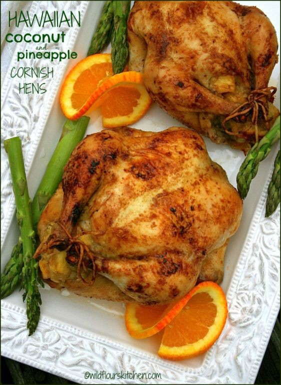 Pineapple and Sage Brined Cornish Hen