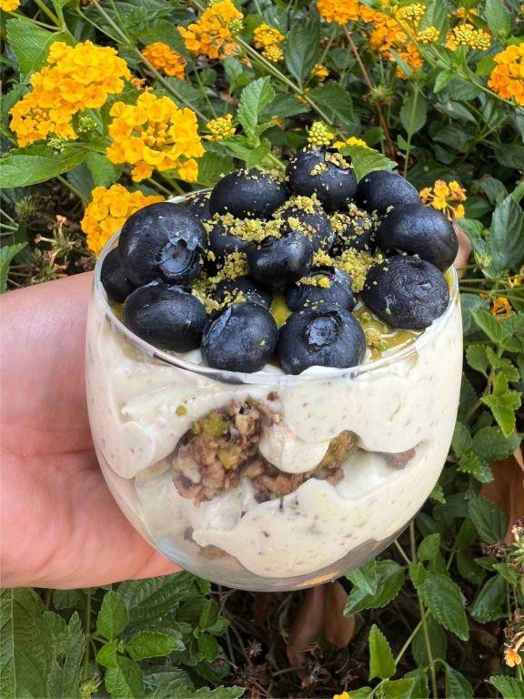 Pistachio Butter and Berry Parfait