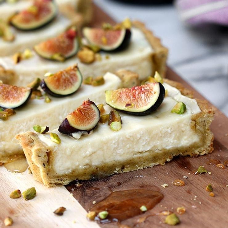 Pistachio Butter and Fig Tart