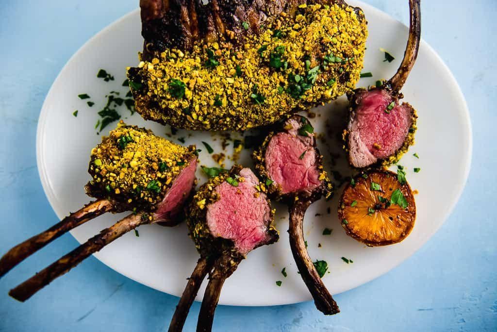 Pistachio-Crusted Lamb Chops