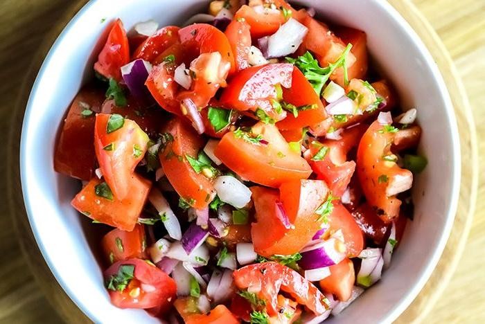 Pluot and Basil Salsa