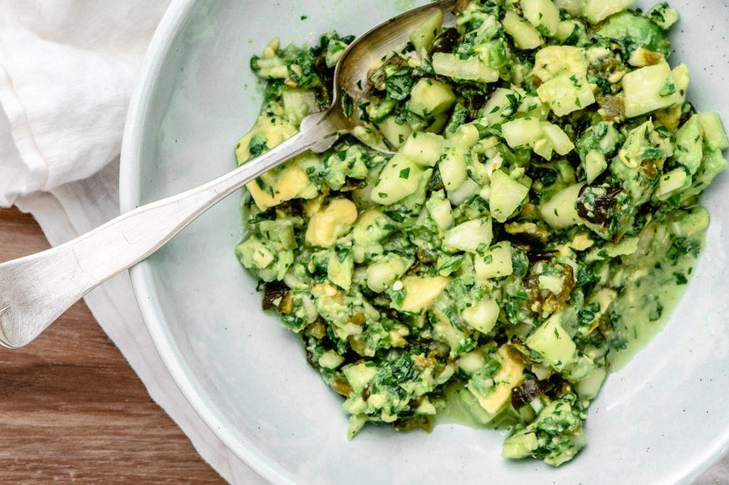 Poblano Pepper and Avocado Salad