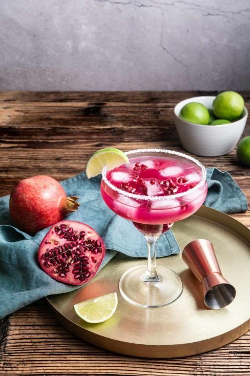 Pomegranate Margarita with a Citrus Twist