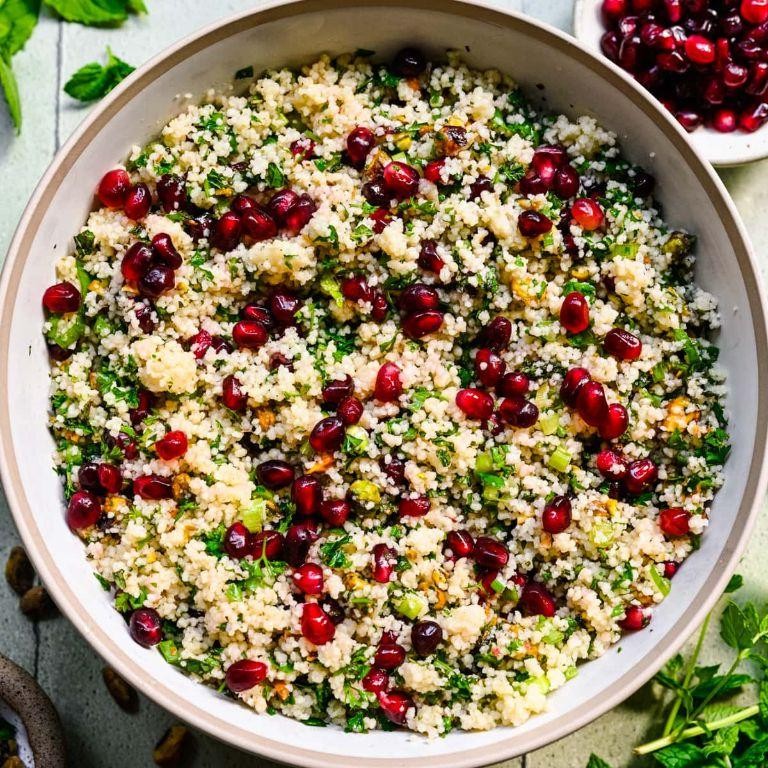 Pomegranate and Almond Couscous Salad
