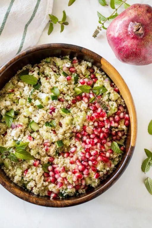 Pomegranate and Feta Salad with Mint