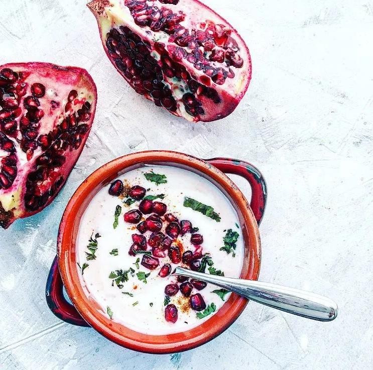 Pomegranate and Mint Yogurt Dressing