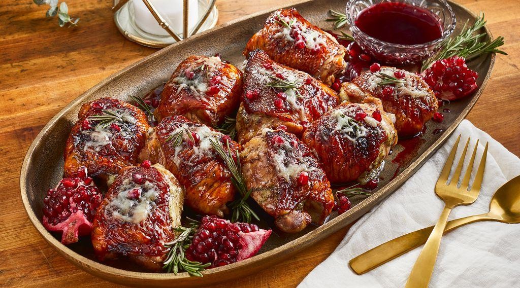 Pomegranate-Glazed Chicken Thighs