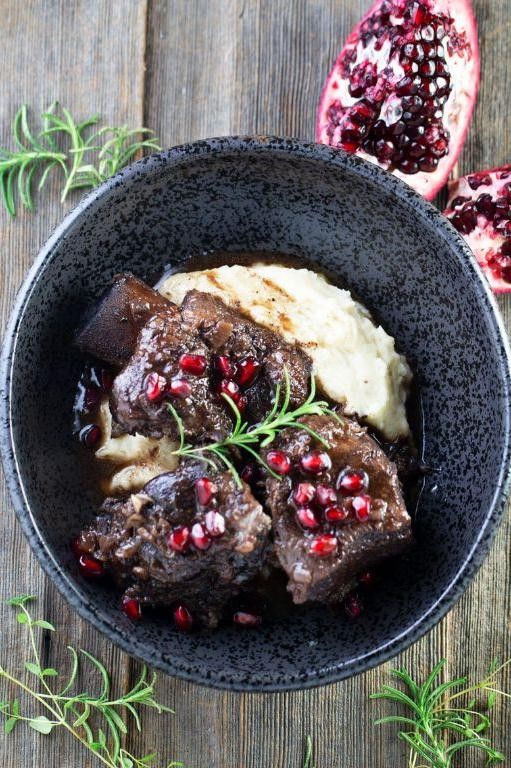 Pomegranate-Molasses Braised Short Ribs