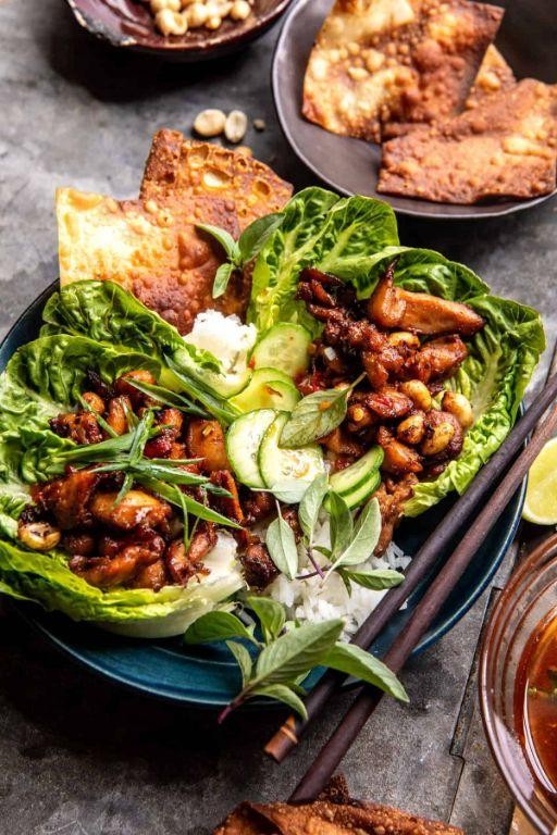 Ponzu Chicken Lettuce Wraps