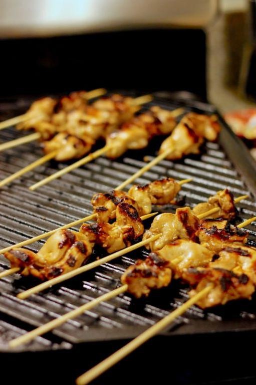 Ponzu Marinated Chicken Skewers