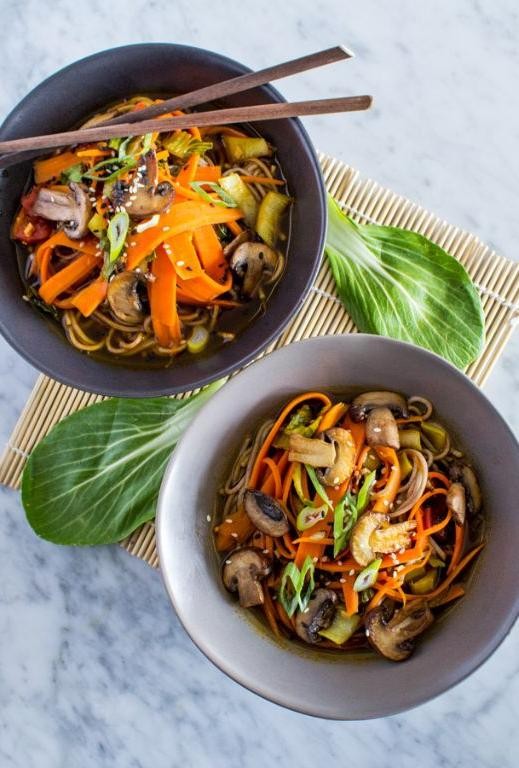Ponzu Soba Noodles with Vegetables