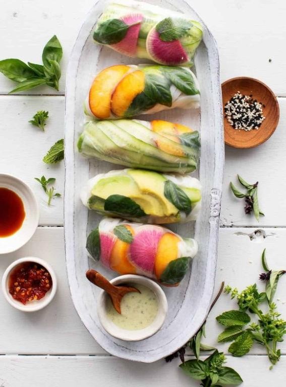 Ponzu and Avocado Summer Rolls