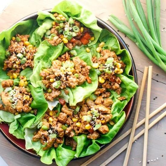 Pork Mince Lettuce Wraps with Hoisin Sauce