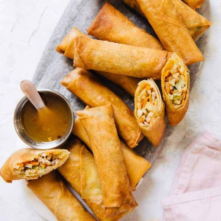 Pork Mince and Vegetable Spring Rolls