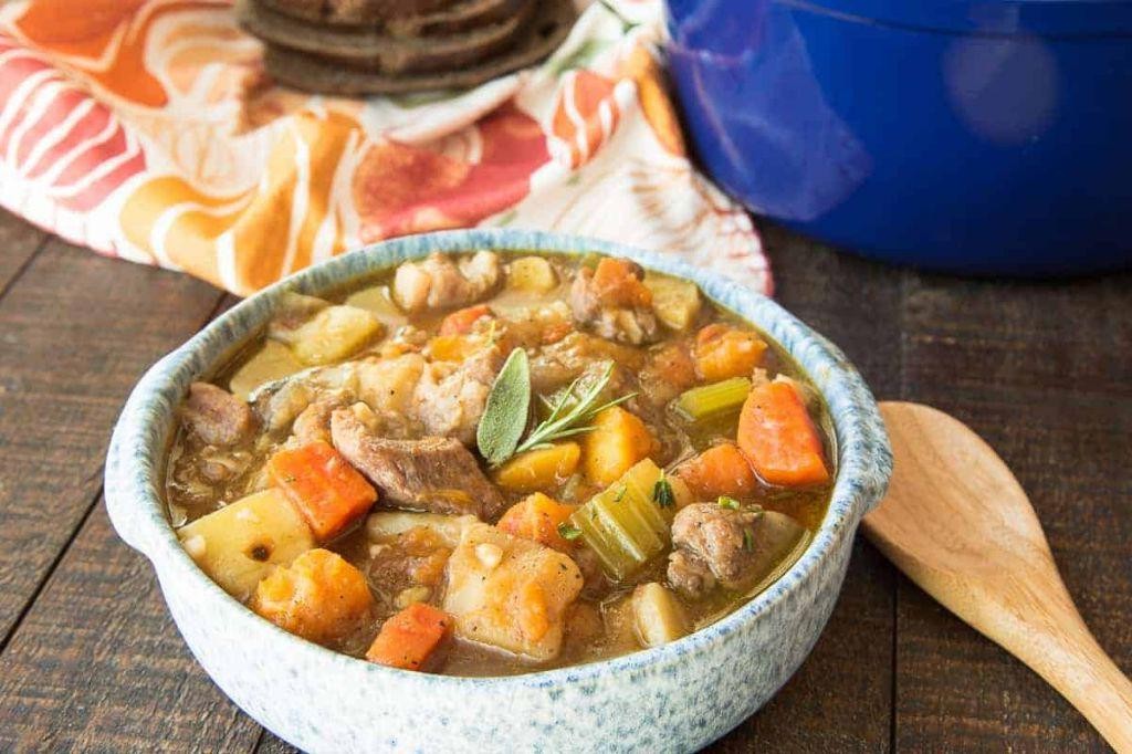 Pork Stew with Butternut Squash and Sage