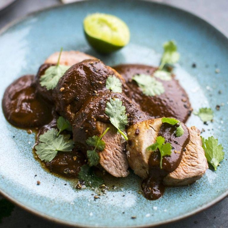 Pork Tenderloin in Mole Poblano Sauce