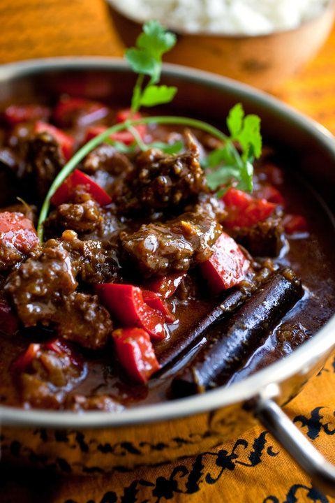 Pork Vindaloo with Mango Chutney