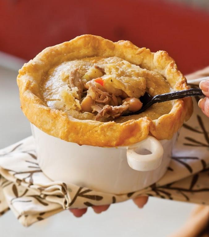 Pork and Bean Pot Pie with Flaky Crust