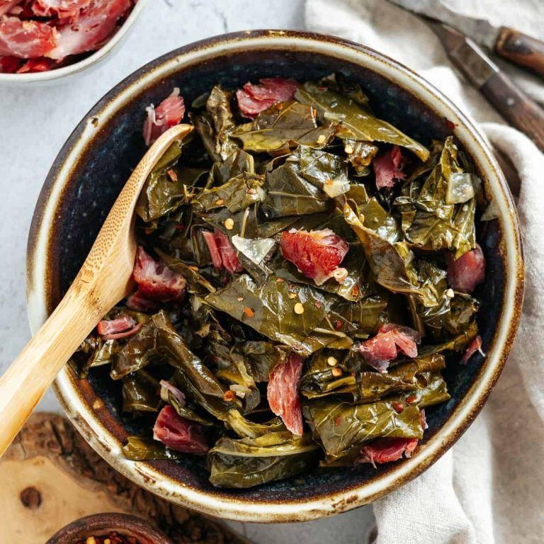 Pork and Collard Greens Crockpot Delight