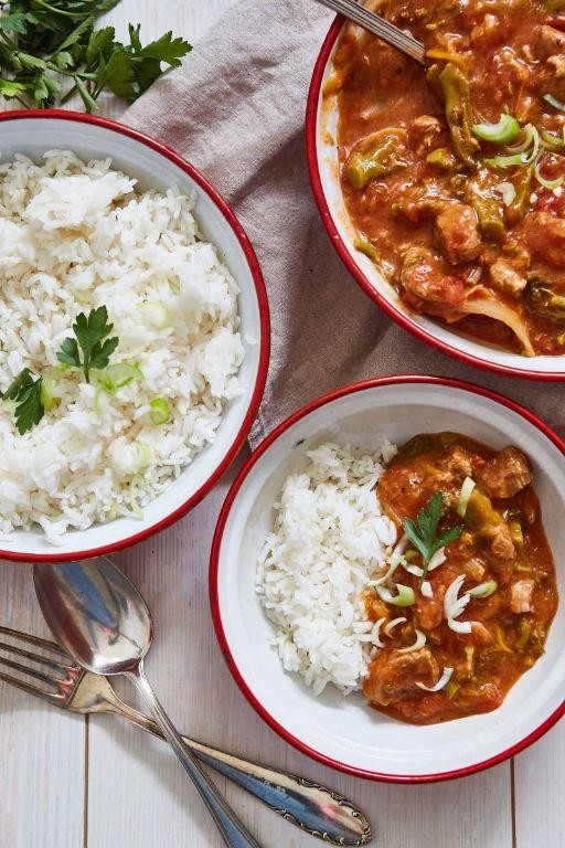 Pork and Tomato Stew with Fresh Herbs