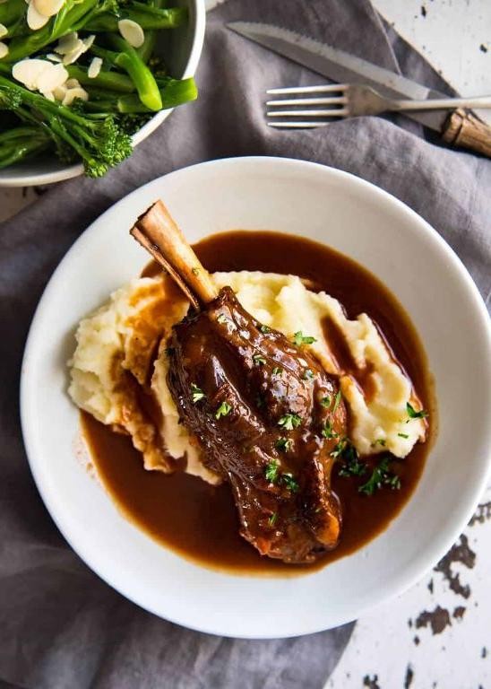 Port Braised Lamb Shanks