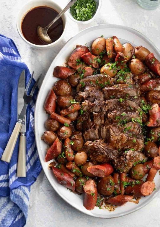 Portuguese-Style Brisket with Olives