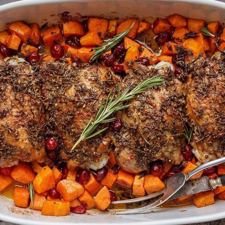 Poultry Seasoning Infused Baked Turkey Thighs