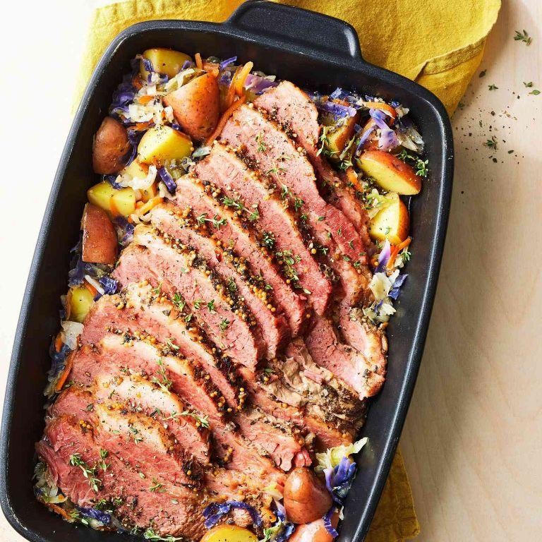 Pressure Cooker Guinness Corned Beef and Cabbage