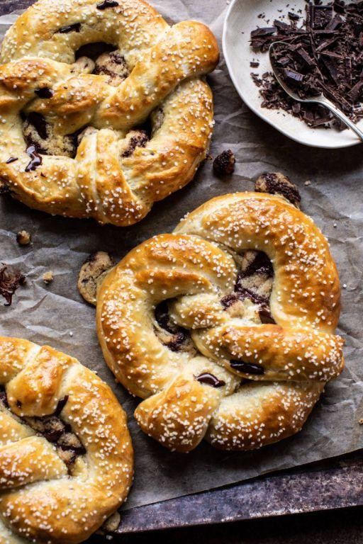 Pretzel-Stuffed Chocolate Chip Cookies