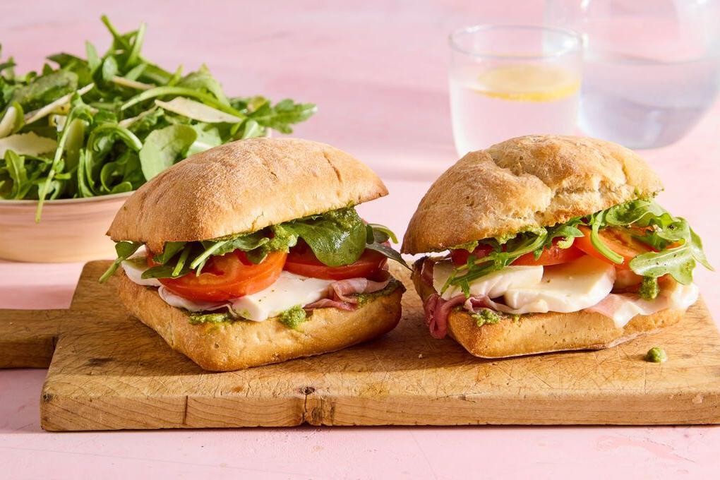 Prosciutto and Basil Pesto Sandwich