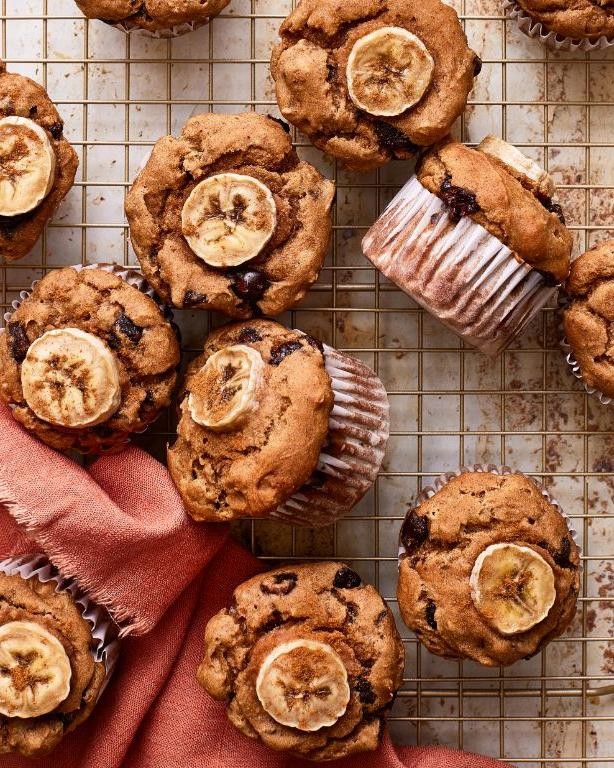 Protein Packed Banana Chocolate Chip Muffins