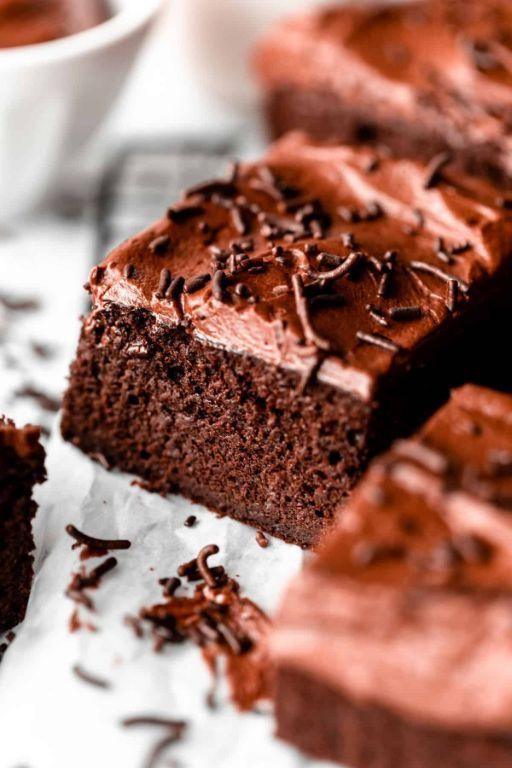 Protein-Packed Chocolate Sheet Cake with Whey
