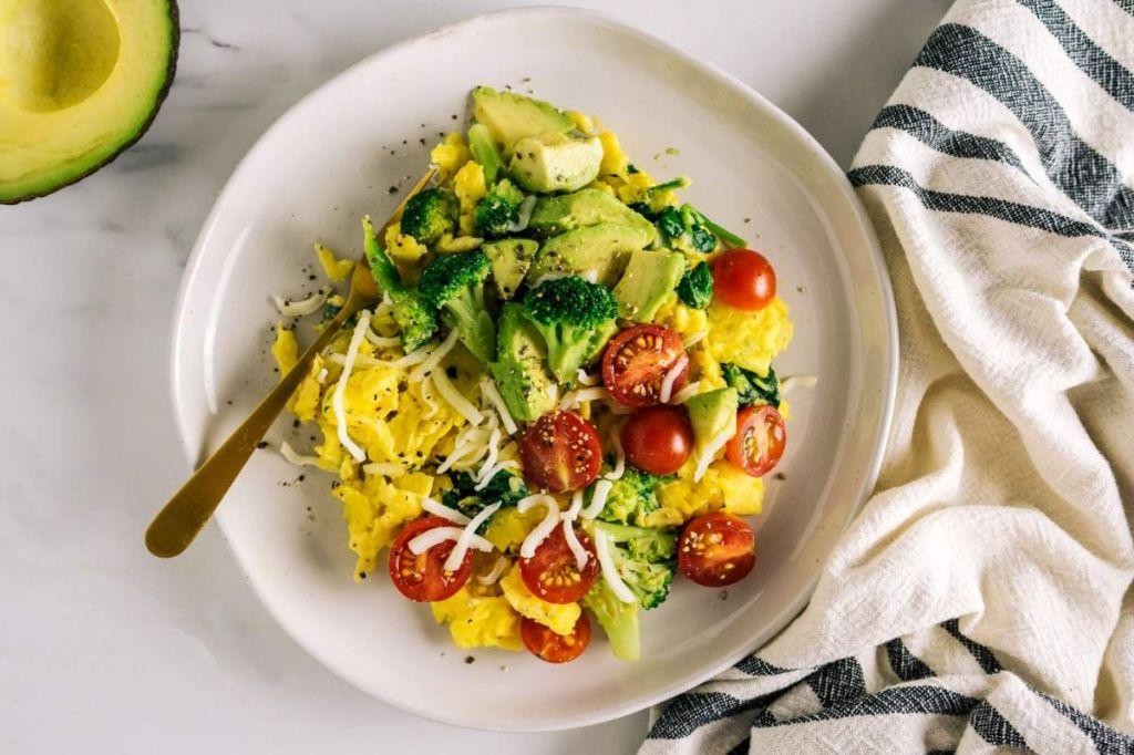 Protein-Packed Egg White Scramble with Avocado