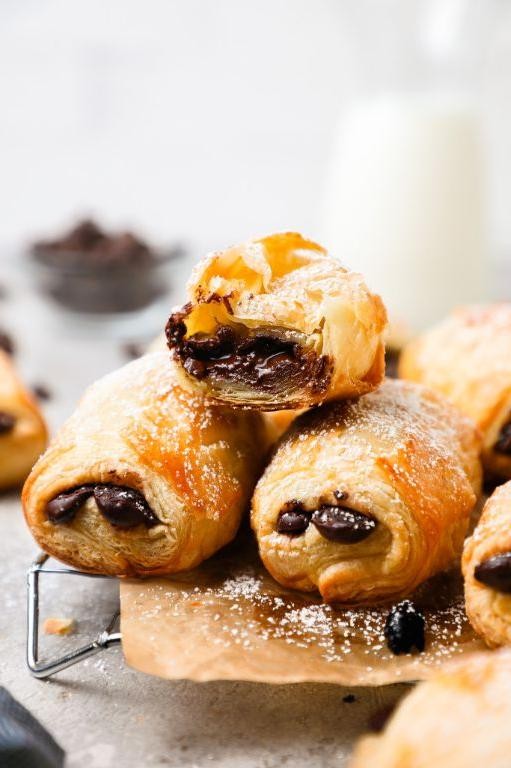 Puff Pastry Chocolate Croissants