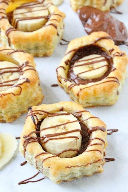 Puff Pastry Dessert with Nutella and Bananas