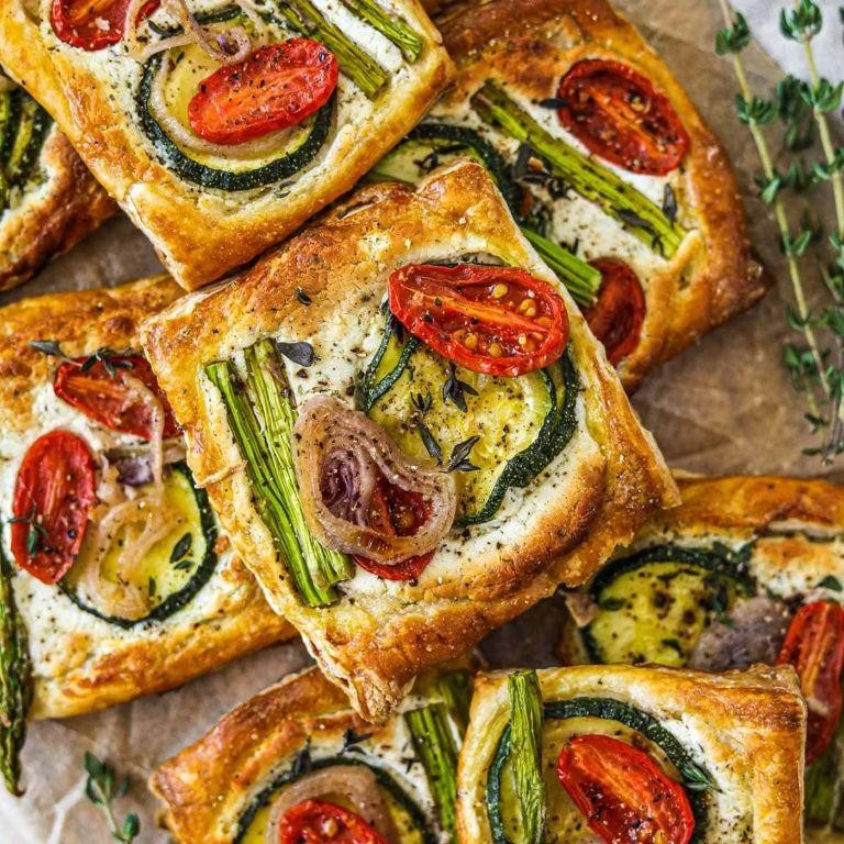 Puff Pastry Vegetable Tarts