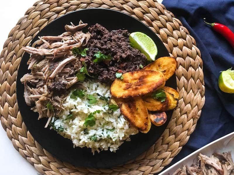 Pulled Pork Cubano with Plantains