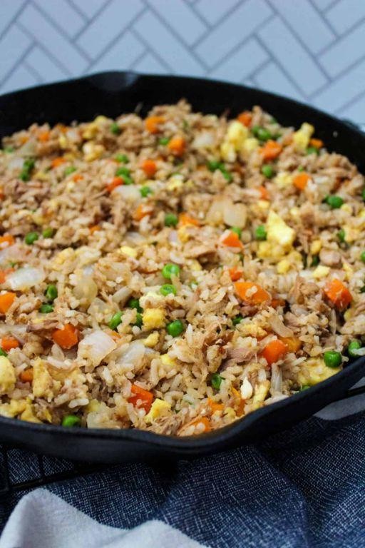 Pulled Pork Fried Rice with Vegetables