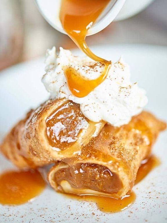 Pumpkin Pie Spice Egg Rolls