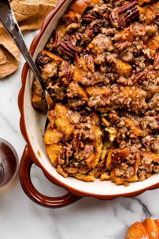 Pumpkin Spice Breakfast Casserole