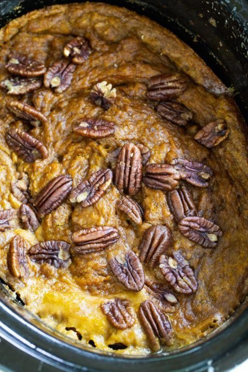 Pumpkin Spice Crock Pot Cake