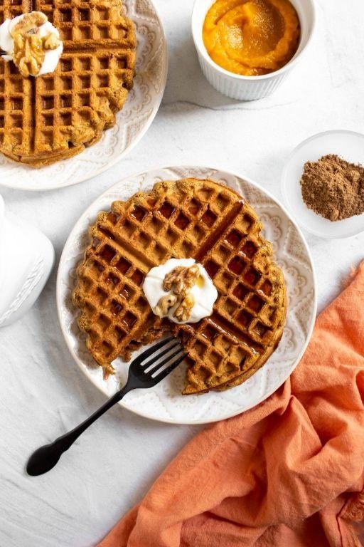Pumpkin Spice Gluten-Free Waffles