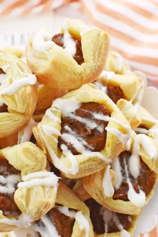 Pumpkin Spice Puff Pastry Bites