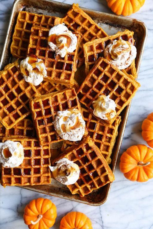 Pumpkin Spice Waffles