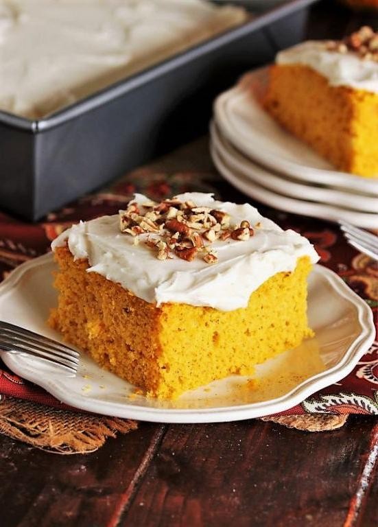 Pumpkin Spice Yellow Box Cake