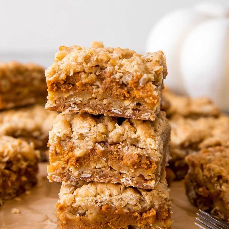 Pumpkin Spice and Oatmeal Bars